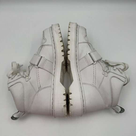 Dr. Martens Zuma II Optical White Leather Ankle Boots Womens Size 9 Lace-Up - Picture 6 of 13